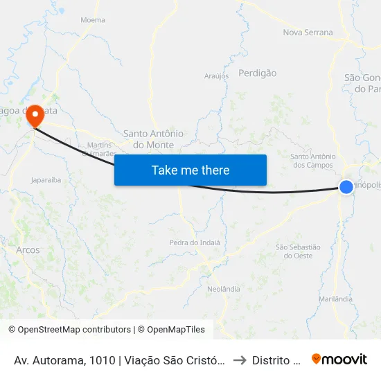 Av. Autorama, 1010 | Viação São Cristóvão - Linhas D.E.R. to Distrito da Ilha map