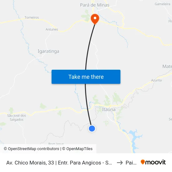 Av. Chico Morais, 33 | Entr. Para Angicos - Sentido Centro to Paivas map