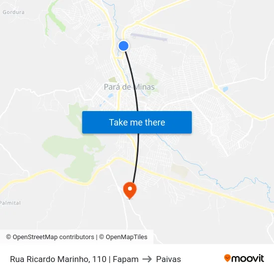 Rua Ricardo Marinho, 110 | Fapam to Paivas map