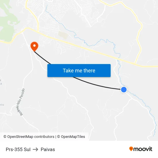 Prs-355 Sul to Paivas map