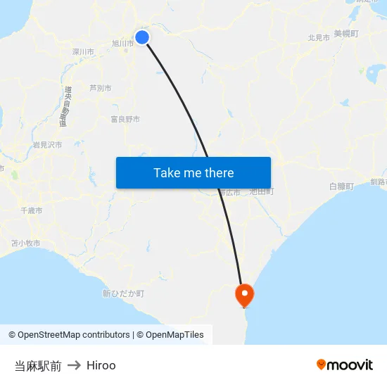 In front of Toma Station to Hiroo map