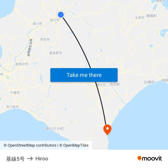 基線5号 to Hiroo map