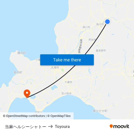 Toma Healthy Chateau to Toyoura map