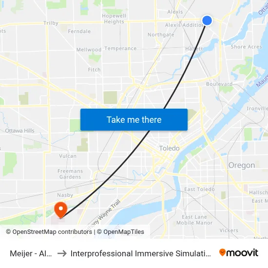 Meijer - Alexis to Interprofessional Immersive Simulation Center map