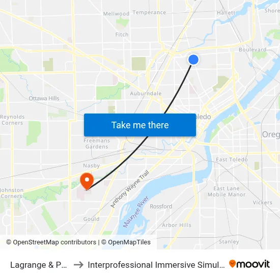 Lagrange & Pearl SE to Interprofessional Immersive Simulation Center map