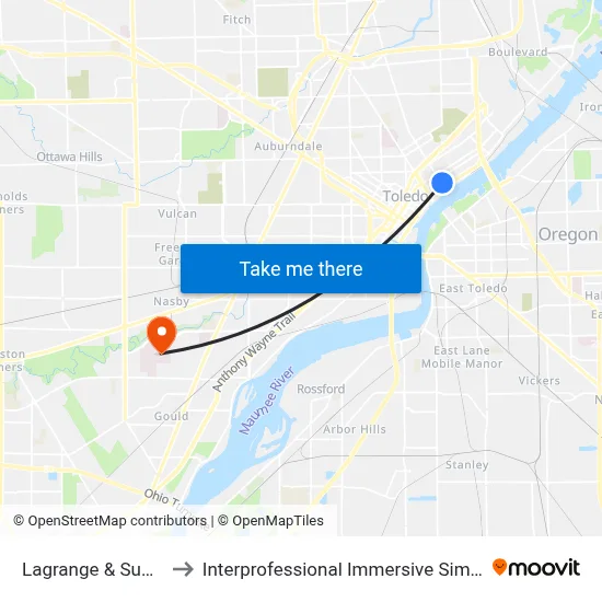 Lagrange & Superior SE to Interprofessional Immersive Simulation Center map