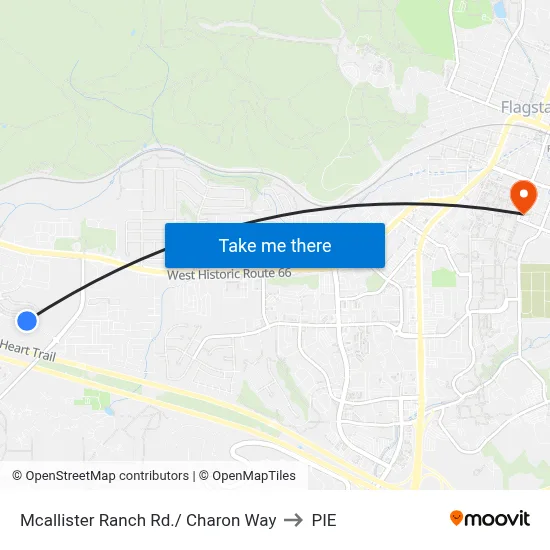 Mcallister Ranch Rd./ Charon Way to PIE map