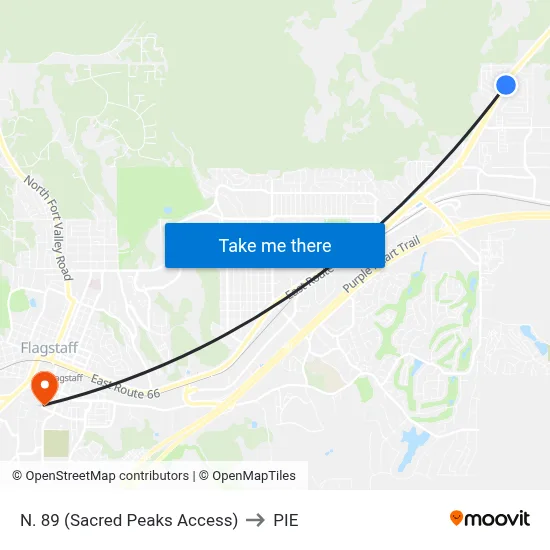 N. 89 (Sacred Peaks Access) to PIE map
