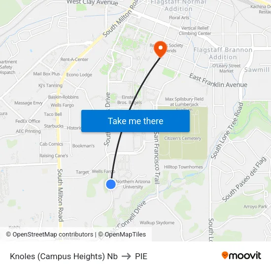 Knoles (Campus Heights) Nb to PIE map