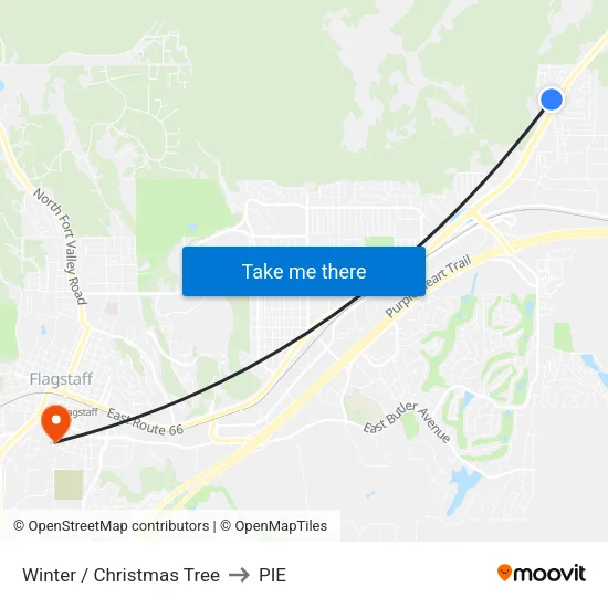 Winter / Christmas Tree to PIE map