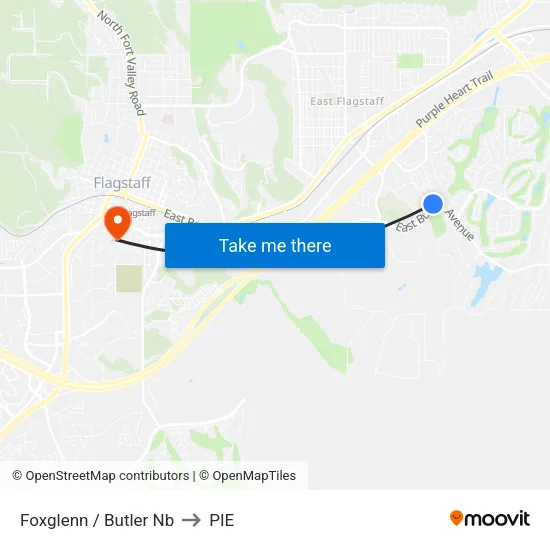 Foxglenn / Butler Nb to PIE map