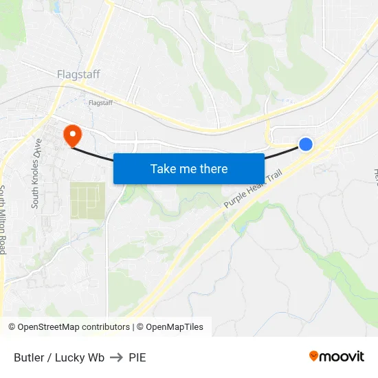 Butler / Lucky Wb to PIE map