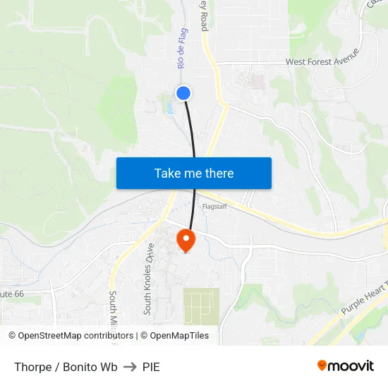 Thorpe / Bonito Wb to PIE map