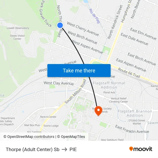 Thorpe (Adult Center) Sb to PIE map