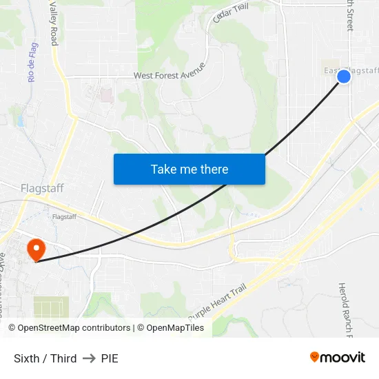 Sixth / Third Wb to PIE map