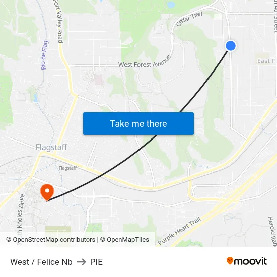 West / Felice Nb to PIE map