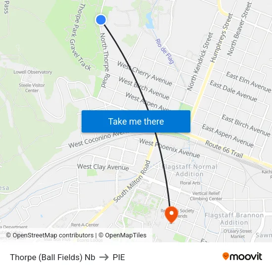 Thorpe (Ball Fields) Nb to PIE map
