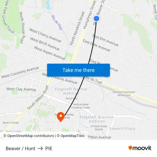 Beaver / Hunt to PIE map
