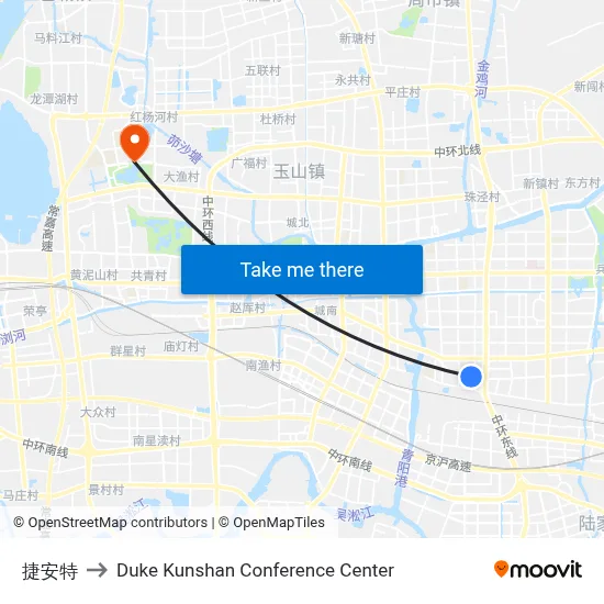 Giant to Duke Kunshan Conference Center map