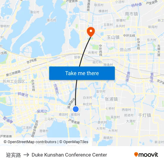 Welcome Road to Duke Kunshan Conference Center map