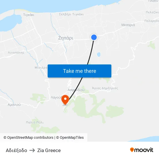 Dead End to Zia Village map