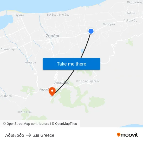 Dead End to Zia Village map