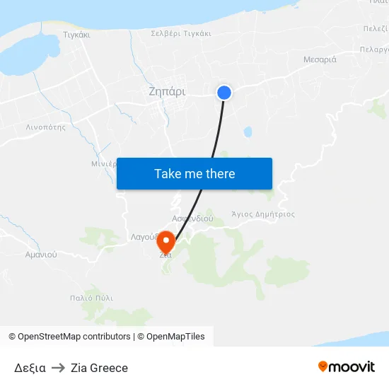 Right to Zia Village map