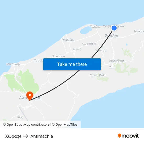 Field to Antimachia map