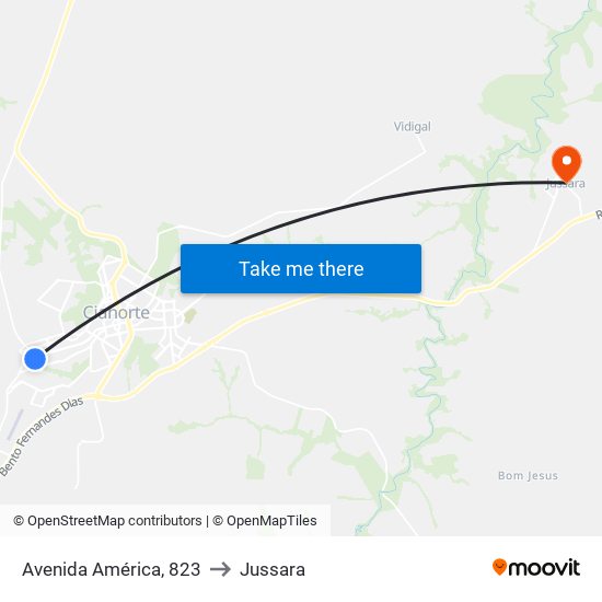 Avenida América, 823 to Jussara map