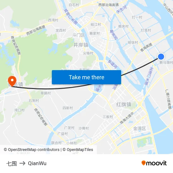 Qiwei to QianWu map