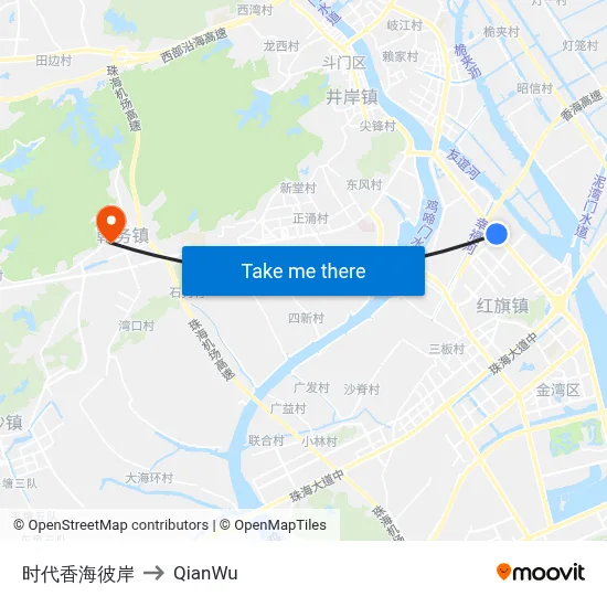 Era Sea View to QianWu map