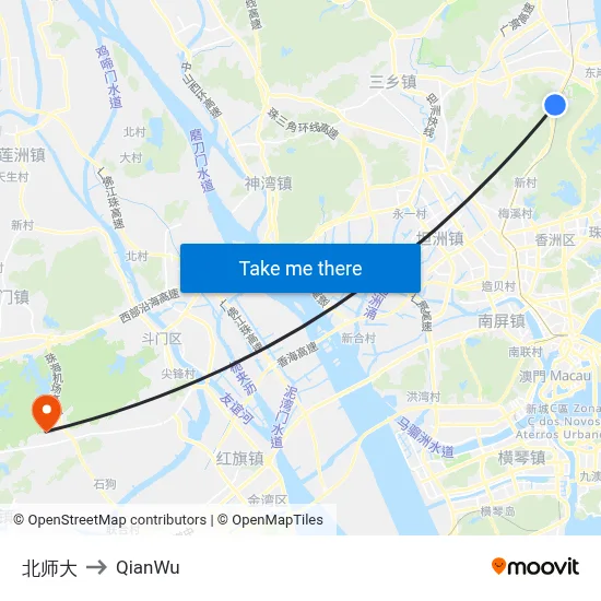 BNU to QianWu map