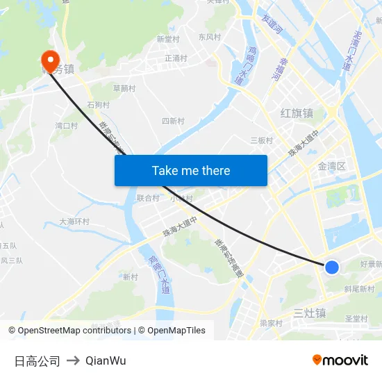 Rigao Company to QianWu map