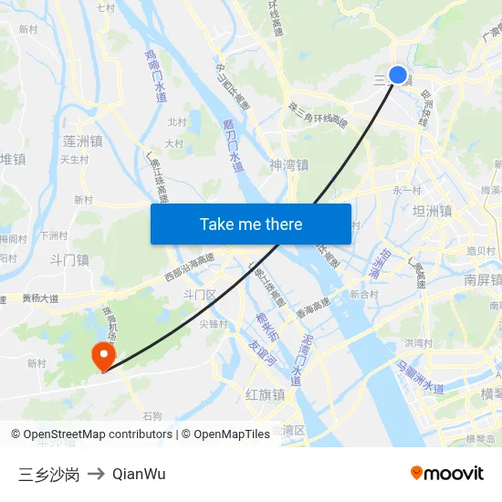 Sanxiang Shagang to QianWu map