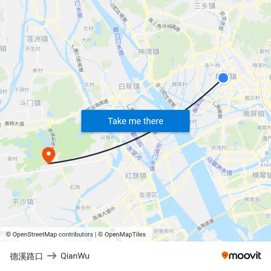 Dexi Intersection to QianWu map