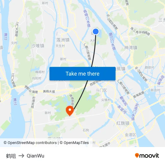 Hechu to QianWu map