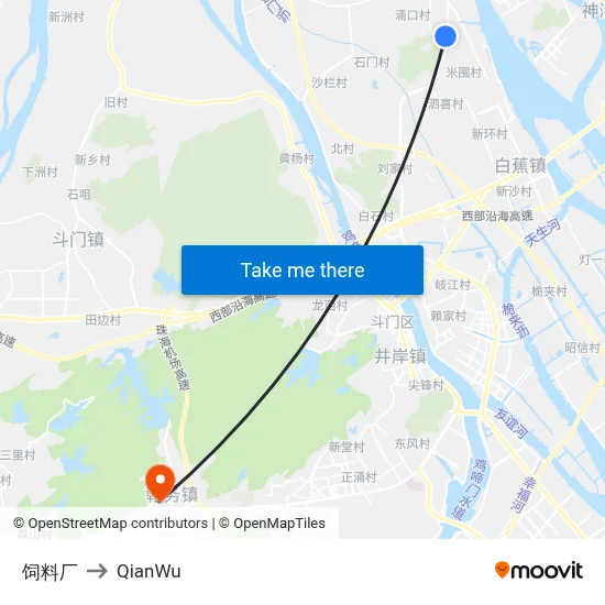 Feed Factory to QianWu map