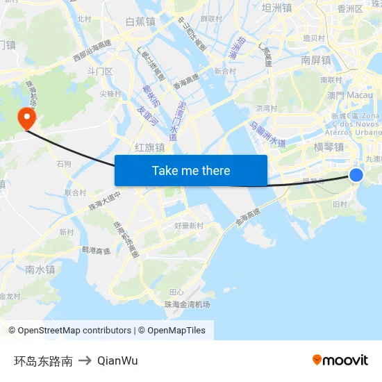 South East Ring Road to QianWu map
