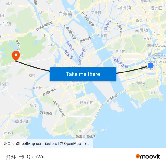 Yanghuan to QianWu map