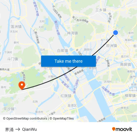 Jieyong to QianWu map