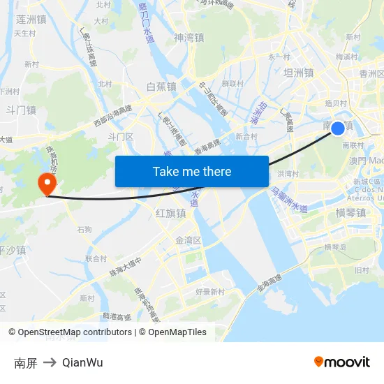 Nanping to QianWu map