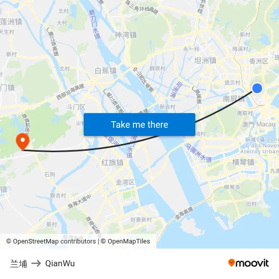 Lanpu to QianWu map