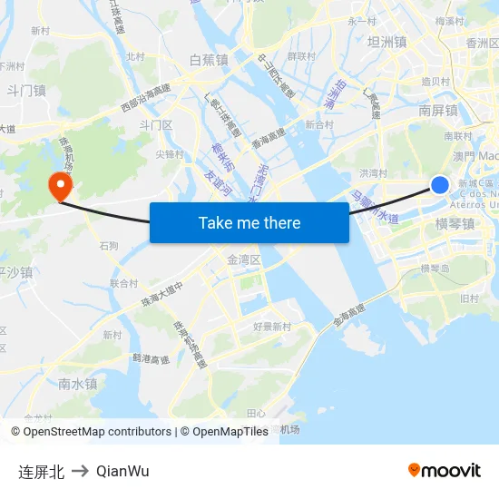 Lianping North to QianWu map