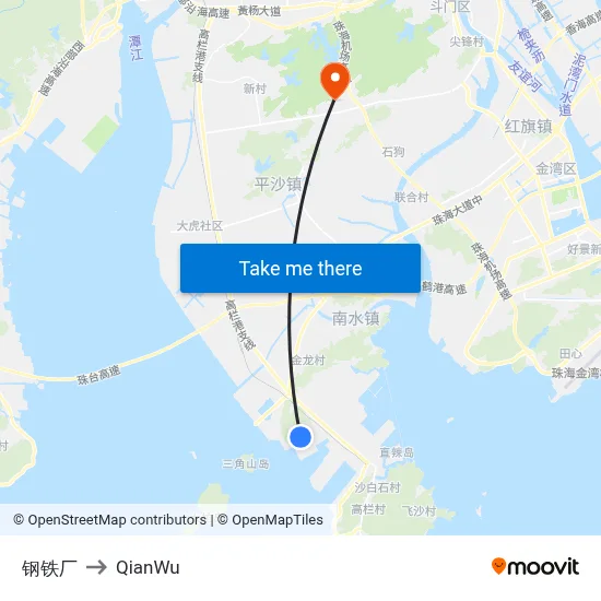 Steel Factory to QianWu map