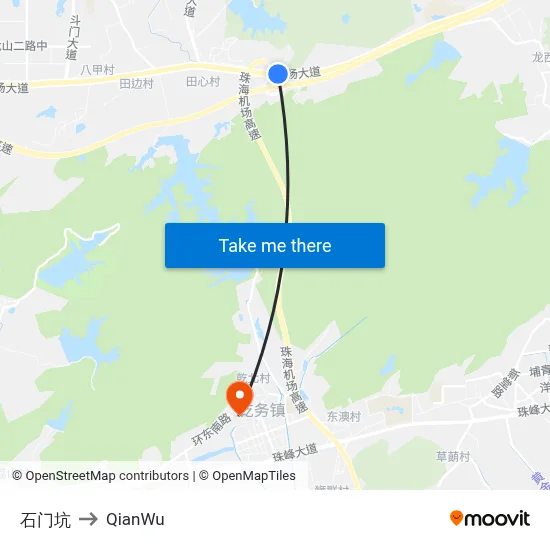Stone Gate Pit to QianWu map