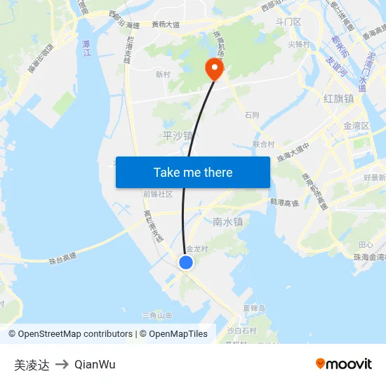 Meilinda to QianWu map