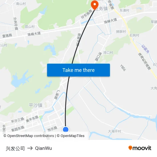 Xingfa Company to QianWu map