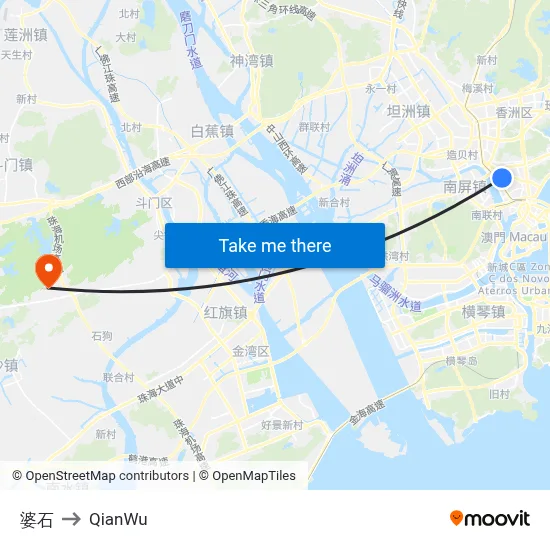 Poshi to QianWu map