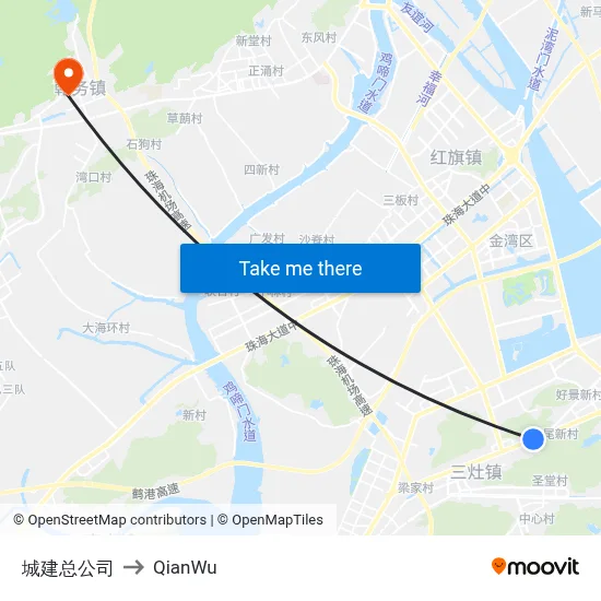 City Construction Corporation to QianWu map