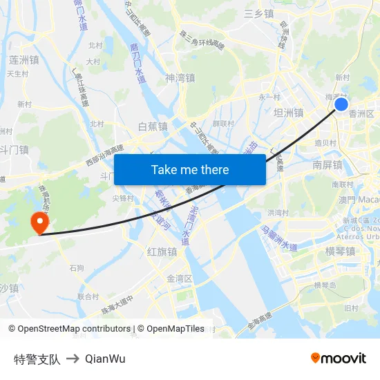 Special Police Brigade to QianWu map